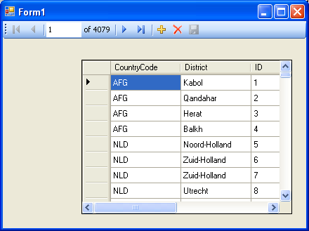 The Populated Grid Control