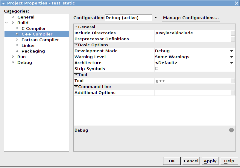 Setting the header include
              directory