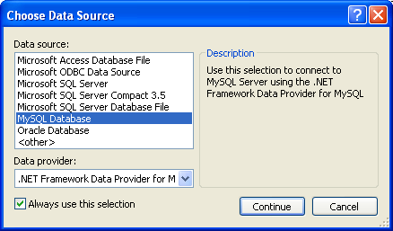 Choose Data Source