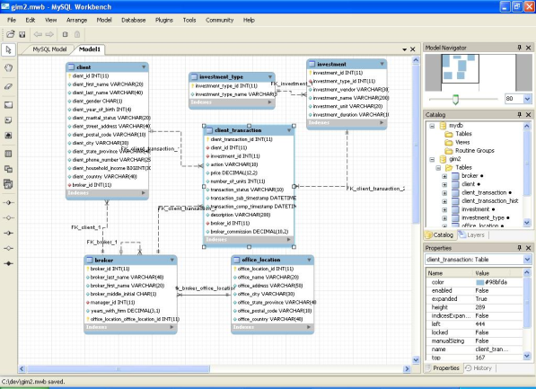 MySQL Workbench Screenshot